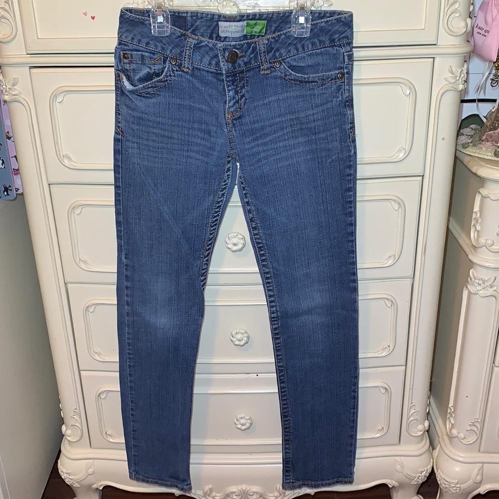 Aeropostal Bayla Skinny Jeans Sz 1/2 Short